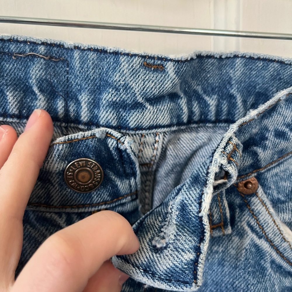 Vintage one-of-a-kind Orange Tab Patchwork Levi’s - Picture 3 of 6